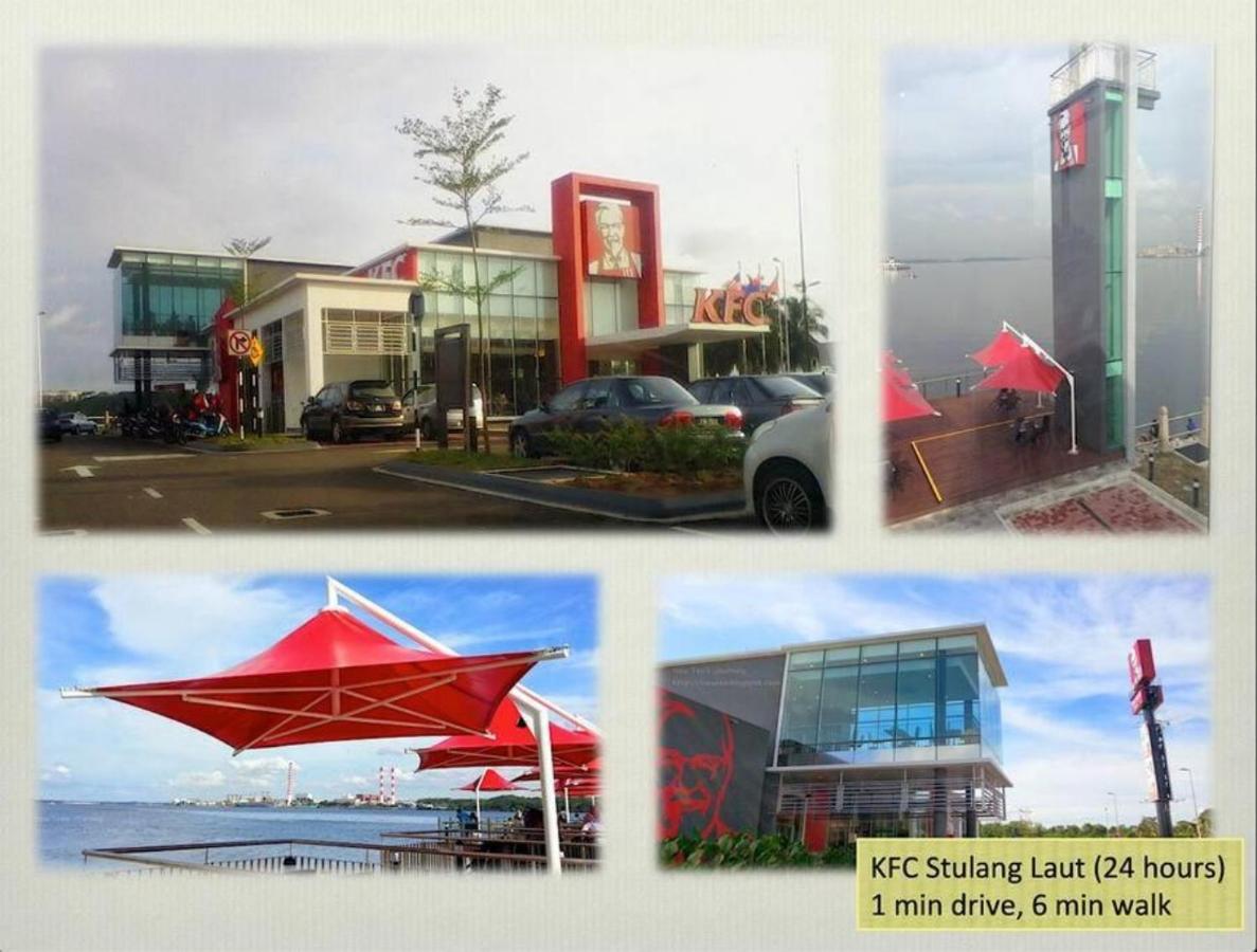 Seaview Condo Near Rf Mall, Food Court & Free Netflix Johor Bahru Luaran gambar